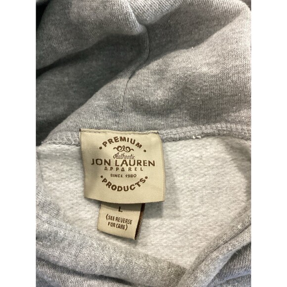 Jon Lauren Apparel Sweatshirt Unisex Size L Color Gray Blue Lock Pullover Hoodie - Picture 5 of 9